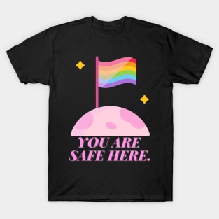 You Are Safe Here Pastel T-Shirt